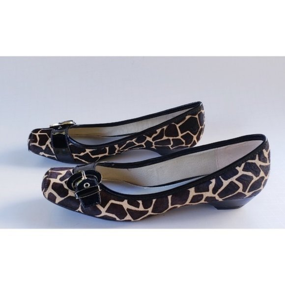 Sold☆ Animal Print Calf Hair Leather Loafer  6 - Picture 3 of 7